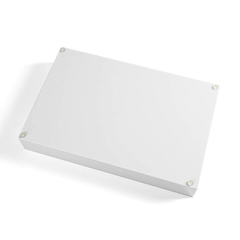 Sooyee Serving Tray with Handles,16" x 12" Decorative Tray,Coffee Table Tray,Acrylic Tray for Breakfast, Tea, Food, Butler,Table Ottoman Vanity Countertop,White - Image 5